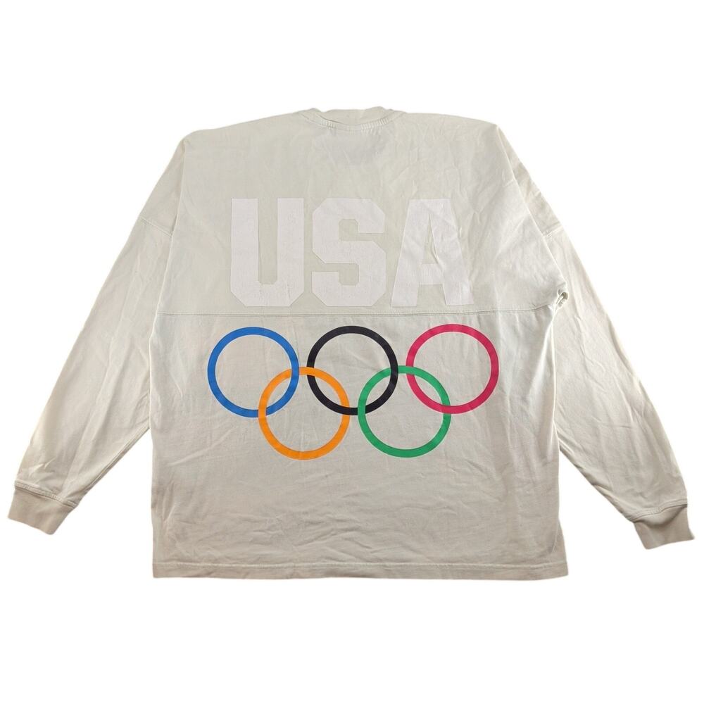 Kith 5 Rings Long Sleeve Spirit Tee Patina Men's Large Team USA Olympics